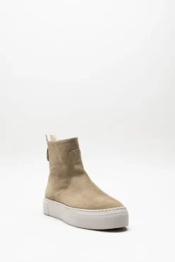 Agl - Beige Enkellaars plat