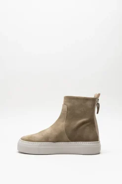 Agl - Beige Enkellaars plat