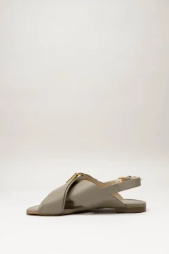 Agl - Kaki Sandaal plat