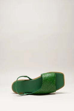 Allan K - Groen Sandaal plat