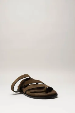 Alohas - Bruin Sandaal plat