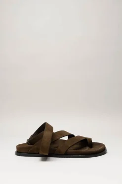 Alohas - Bruin Sandaal plat