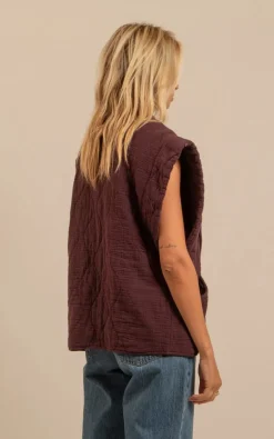 Aokyanos - Bordeaux Vest mouwloos