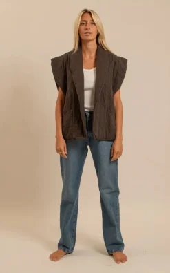 Aokyanos - Bruin Vest mouwloos