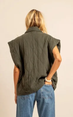 Aokyanos - Kaki Vest mouwloos