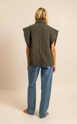 Aokyanos - Kaki Vest mouwloos