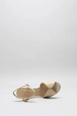 Atelier Content - Beige Sandaal hak