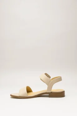 Atelier Content - Beige Sandaal plat