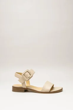Atelier Content - Beige Sandaal plat