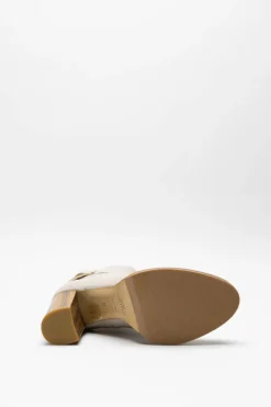 Atelier Content - Lichtbeige Enkellaars hak
