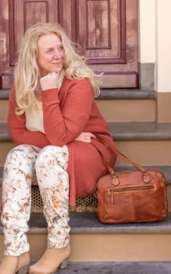 Bear Design - Cognac Schoudertas