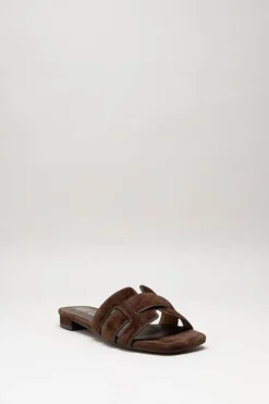 Bibi Lou - Donkerbruin Slipper