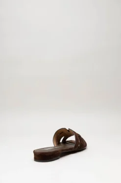 Bibi Lou - Donkerbruin Slipper