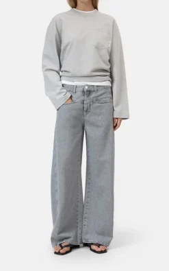 Closed - Lichtgrijs Jeansbroek