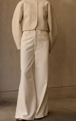 Club L Avenir - Off white Jeansbroek
