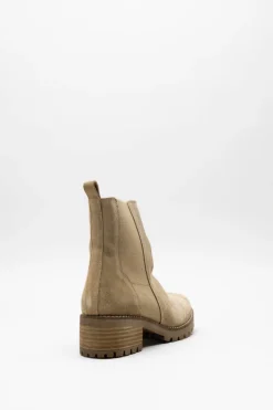 Ctwlk - Beige Enkellaars plat