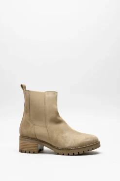 Ctwlk - Beige Enkellaars plat