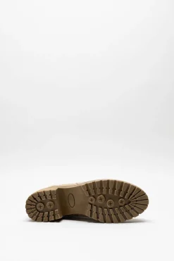Ctwlk - Beige Enkellaars plat