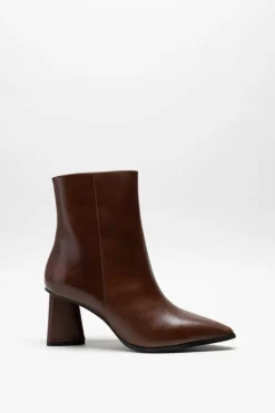 Ctwlk - Cognac Enkellaars hak