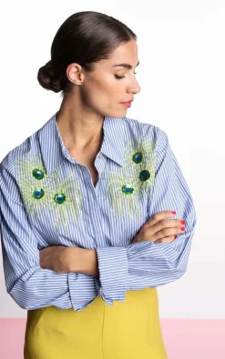 Dame Blanche - Blauw Hemd