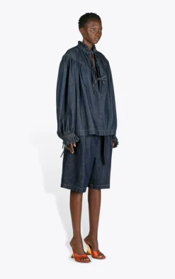 Dries Van Noten - Blauw Bermuda