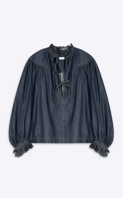 Dries Van Noten - Blauw Blouse