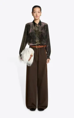 Dries Van Noten - Donkerbruin Broek