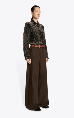 Dries Van Noten - Donkerbruin Broek