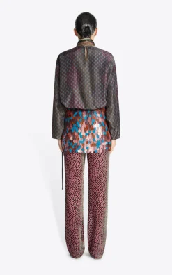 Dries Van Noten - Donkerroze Broek