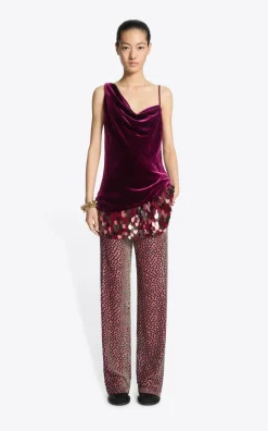 Dries Van Noten - Donkerroze Broek
