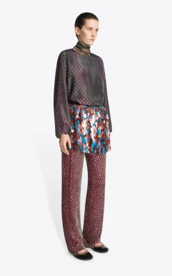 Dries Van Noten - Donkerroze Broek