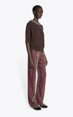 Dries Van Noten - Donkerroze Broek