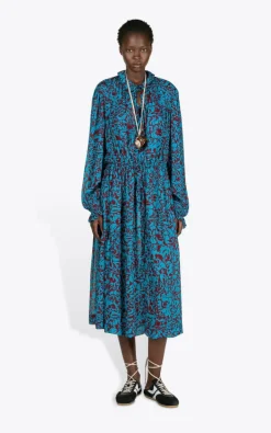 Dries Van Noten - Turquoise Jurk