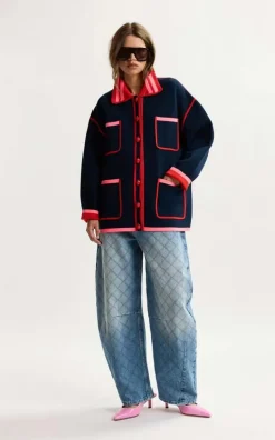 Essentiel Antwerp - Donkerblauw Cardigan