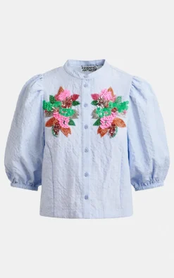 Essentiel Antwerp - Lichtblauw Blouse