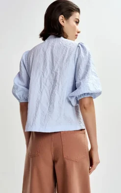 Essentiel Antwerp - Lichtblauw Blouse