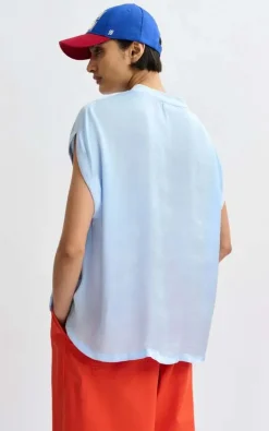 Essentiel Antwerp - Lichtblauw T-shirt/top