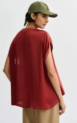 Essentiel Antwerp - Roestbruin T-shirt/top
