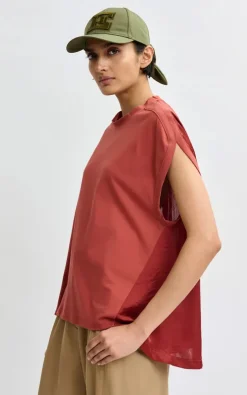 Essentiel Antwerp - Roestbruin T-shirt/top