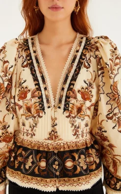Farm Rio - Beige Blouse
