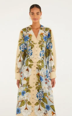 Farm Rio - Beige Jurk