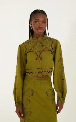 Farm Rio - Groen Blouse