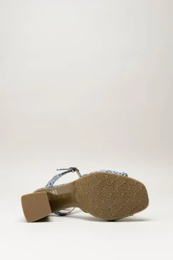 Floris Van Bommel - Blauw Sandaal hak