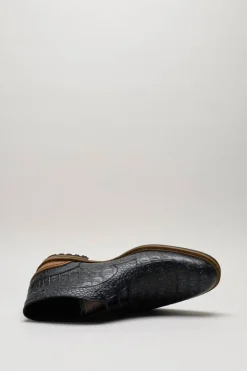 Floris Van Bommel - Blauw Veterschoen hoog