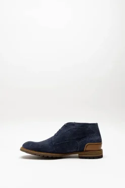 Floris Van Bommel - Donkerblauw Veterschoen hoog