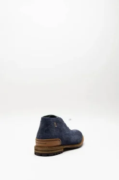 Floris Van Bommel - Donkerblauw Veterschoen hoog