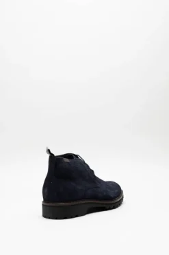 Floris Van Bommel - Donkerblauw Veterschoen hoog