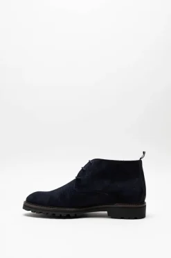 Floris Van Bommel - Donkerblauw Veterschoen hoog