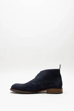 Floris Van Bommel - Donkerblauw Veterschoen hoog