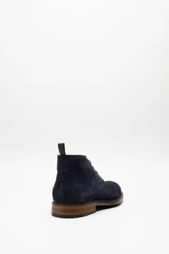 Floris Van Bommel - Donkerblauw Veterschoen hoog
